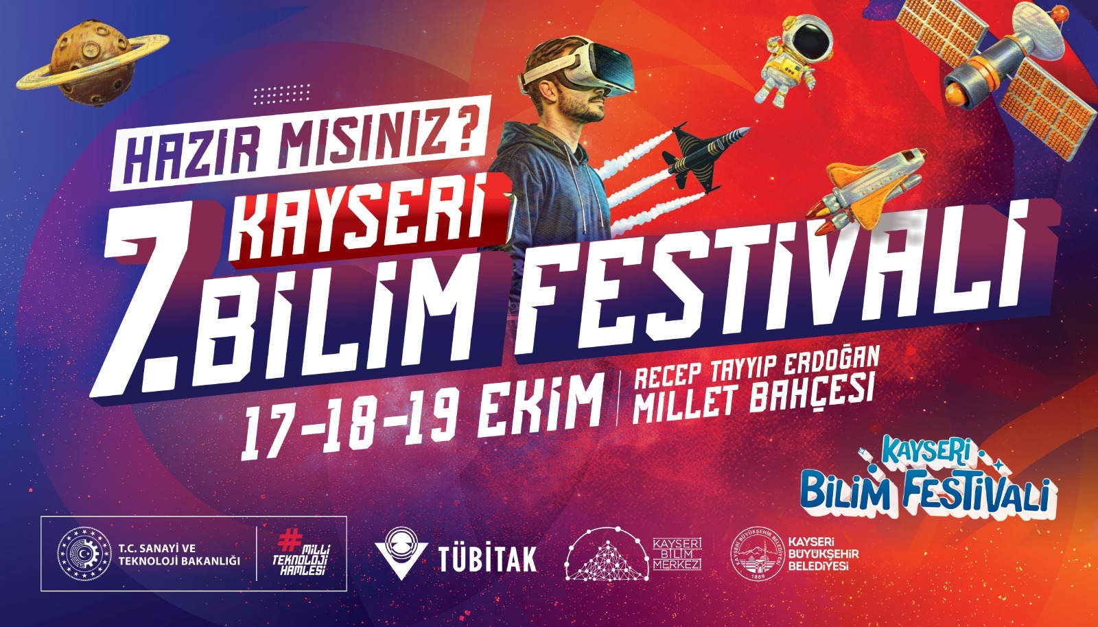 Kayseri Bilim Festivali 2025'te Bilim ve Teknoloji Tutkunlarını Bekliyor